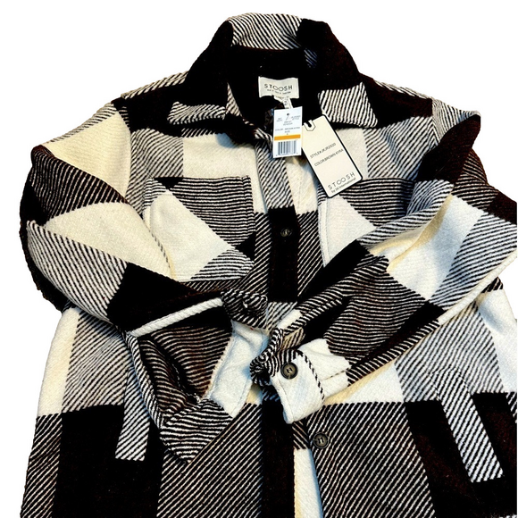 Stoosh Jackets & Blazers - Stoosh NWT brown and cream colored shacket